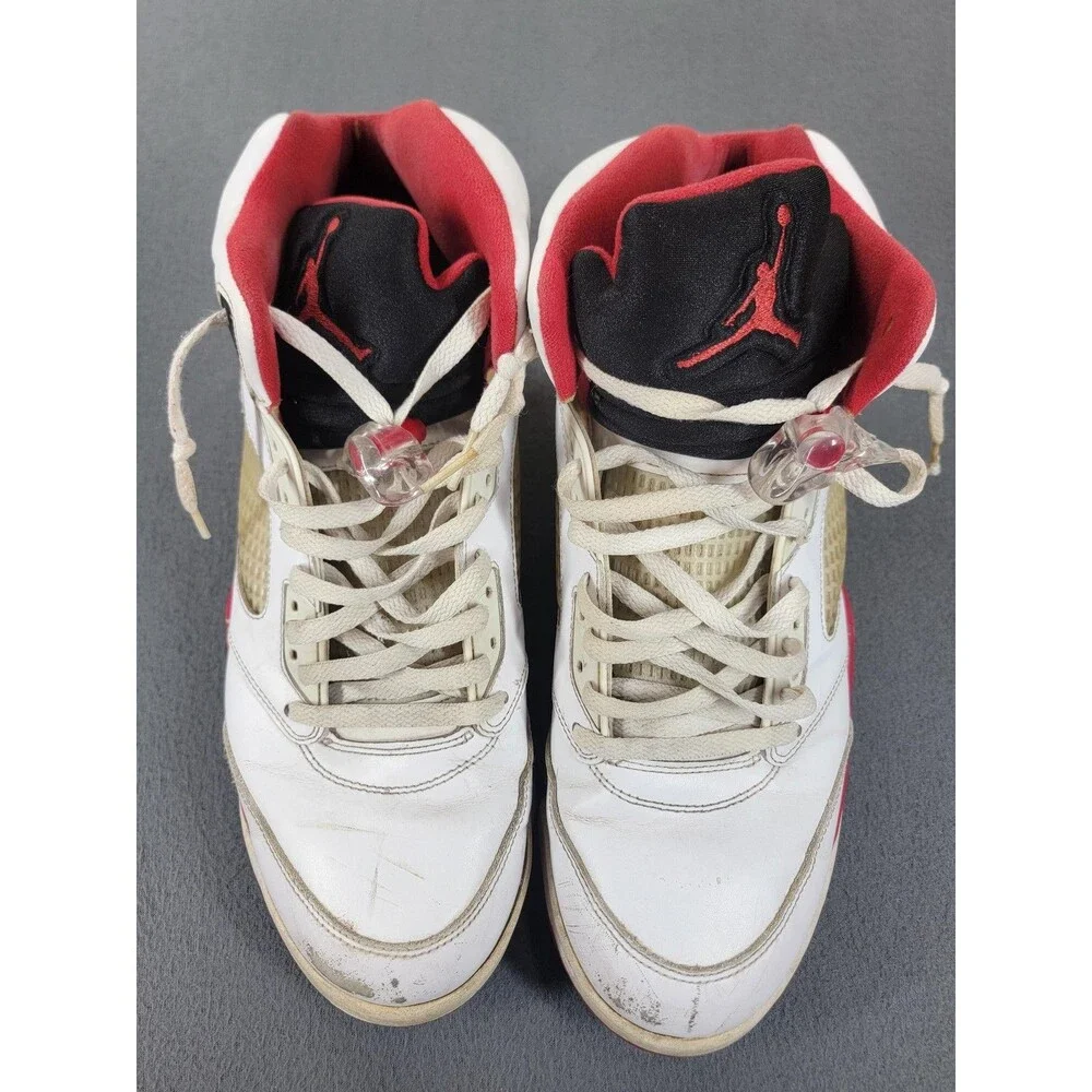 Nike Air Jordan 5 Retro Fire Red Shoes Mens Size 14 136027-120 OG
